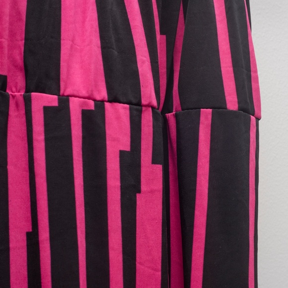 Unisex Pink Stripe Harem Pants - Picture 4 of 4